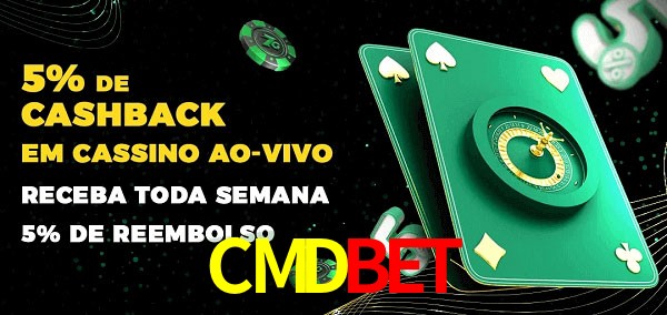 Promoções do cassino ao Vivo CMDBET